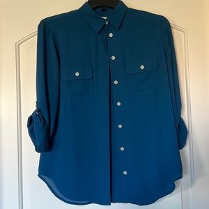 Loft button up blouse